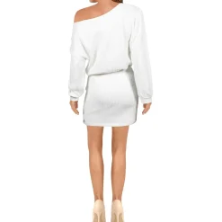 Thea Envelope Neck Mini Sweaterdress