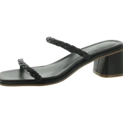 Thoral Leather Square Toe Slide Sandals