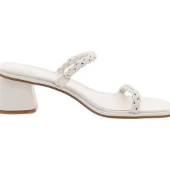 Thoral Leather Square Toe Slide Sandals