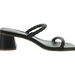 Thoral Leather Square Toe Slide Sandals