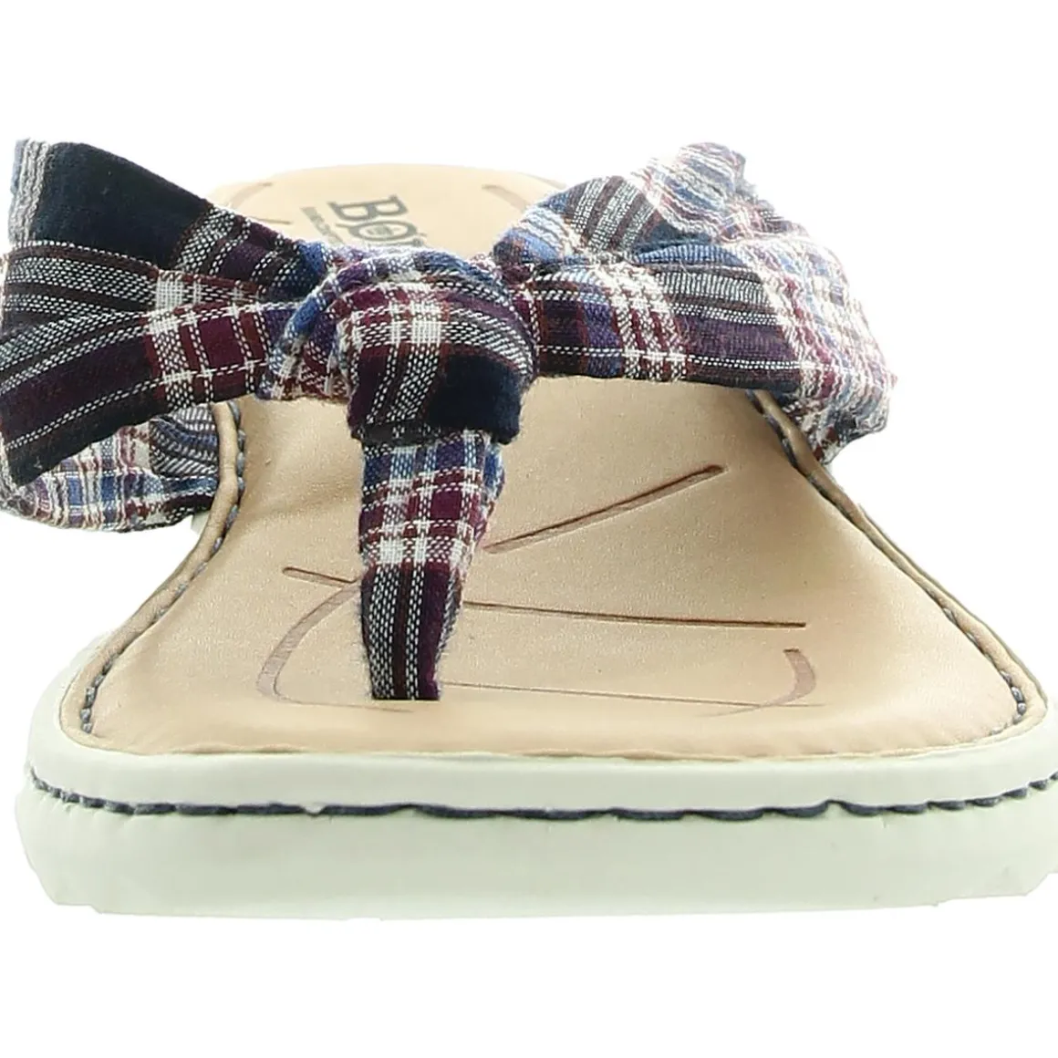 Tide Leather Thong Flat Sandals