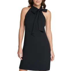 Tie Neck Short Halter Dress