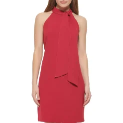 Tie Neck Short Halter Dress