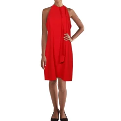 Tie Neck Short Halter Dress