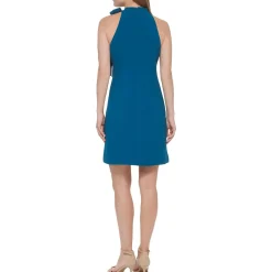 Tie Neck Short Halter Dress