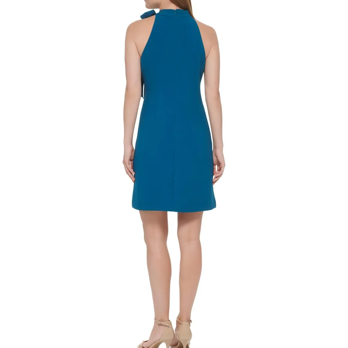 Tie Neck Short Halter Dress