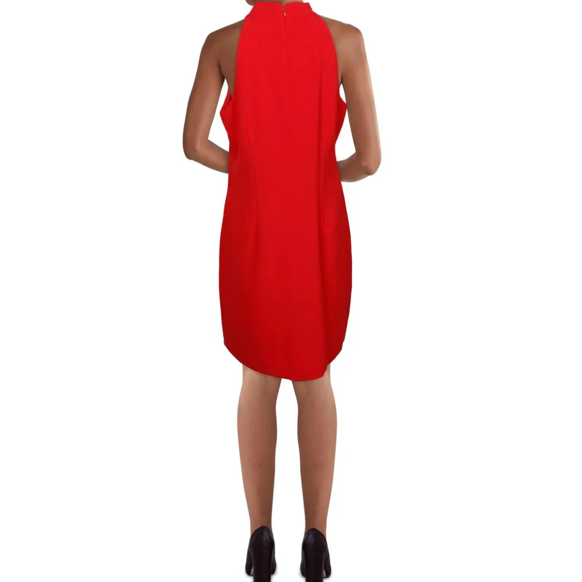 Tie Neck Short Halter Dress