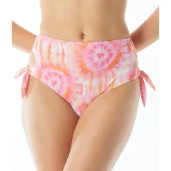 Tie-Dye Cut-Out Swim Bottom Separates