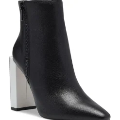 Timea Zipper Heels Ankle Boots