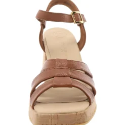 Tina Slip On Open Toe Platform Sandals