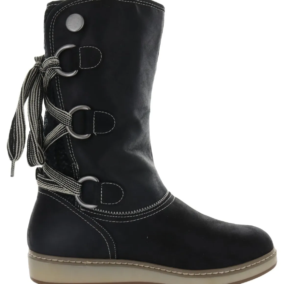 Tivia Lace-Up Mid-Calf Boots