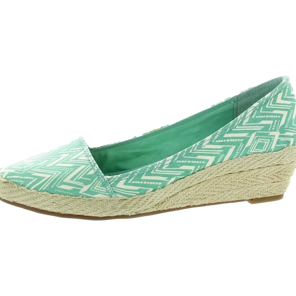 Tomlinn Canvas Slip On Wedge Heels