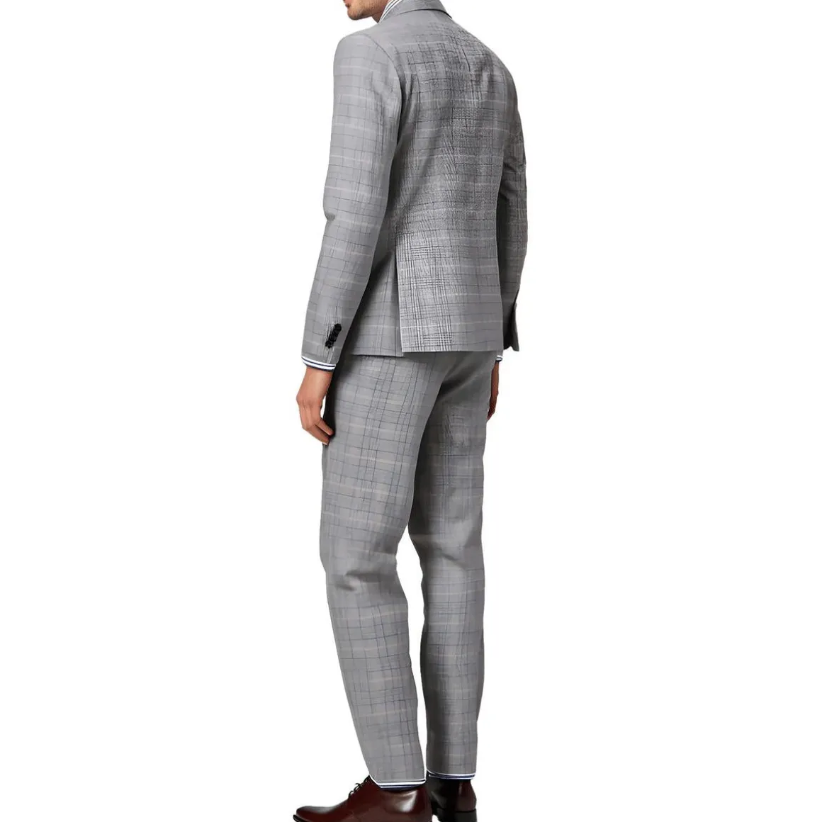 Tommy Plaid Wool Two-Button Blazer
