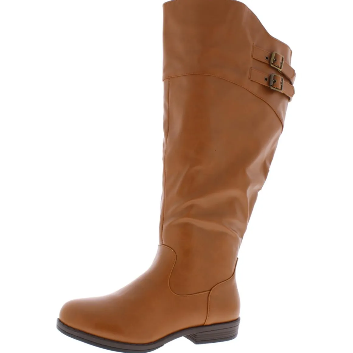 Tori Faux Leather Wide Calf Knee-High Boots