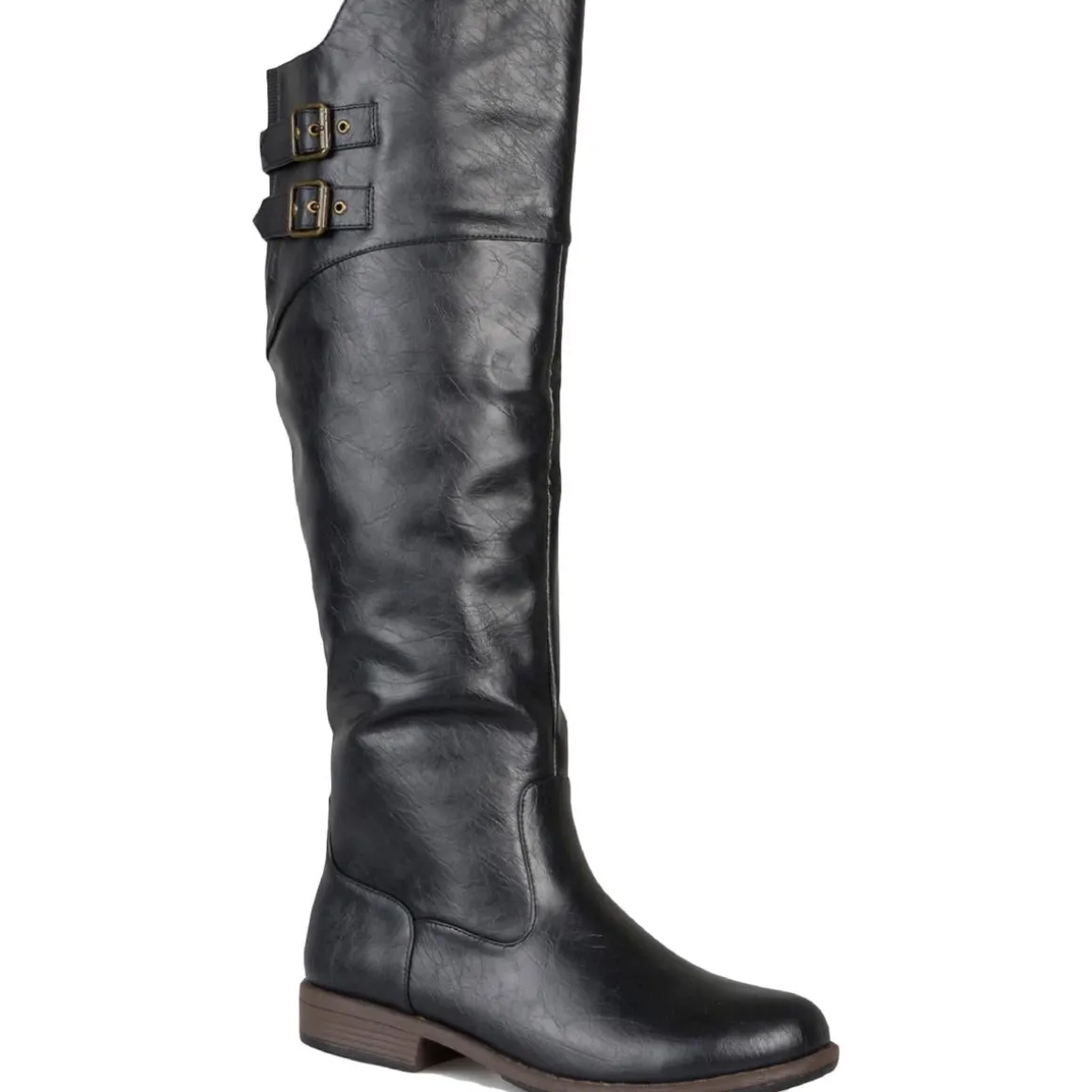 Tori Faux Leather Wide Calf Knee-High Boots