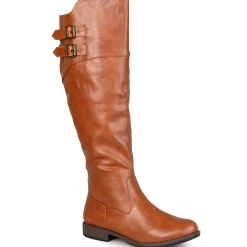 Tori Wide Calf Leather Knee-High Boots