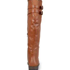 Tori Wide Calf Leather Knee-High Boots