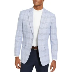 Trevor Linen Blend Plaid Sportcoat