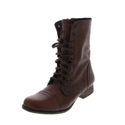 Troopa Leather Lace Up Combat Boots