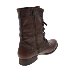 Troopa Leather Lace Up Combat Boots