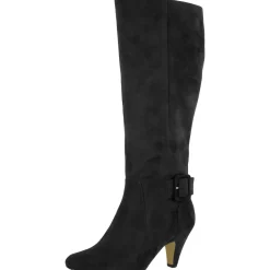 Troy II Faux Suede Almond Toe Cone Heels