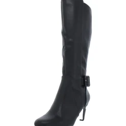 Troy II Leather Almond Toe Knee-High Boots