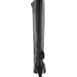 Troy II Leather Almond Toe Knee-High Boots