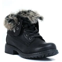 TRUDIE Faux Leather Ankle Mid-Calf Boots