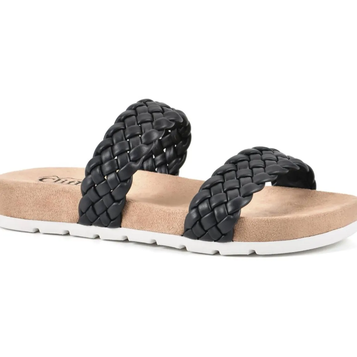 Truly Braided Cushioned Footbed Slide Sandals