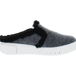 Truly-Cozy Faux Fur Lined Slip On Mules