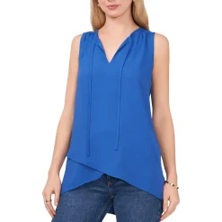 Tulip Hem V-Neck Shell