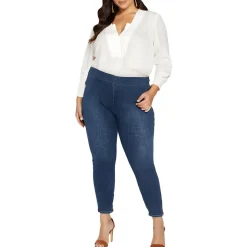 Tummy Slimming Denim Skinny Jeans