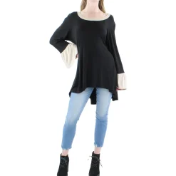Tunic Contrast Trim Pullover Top
