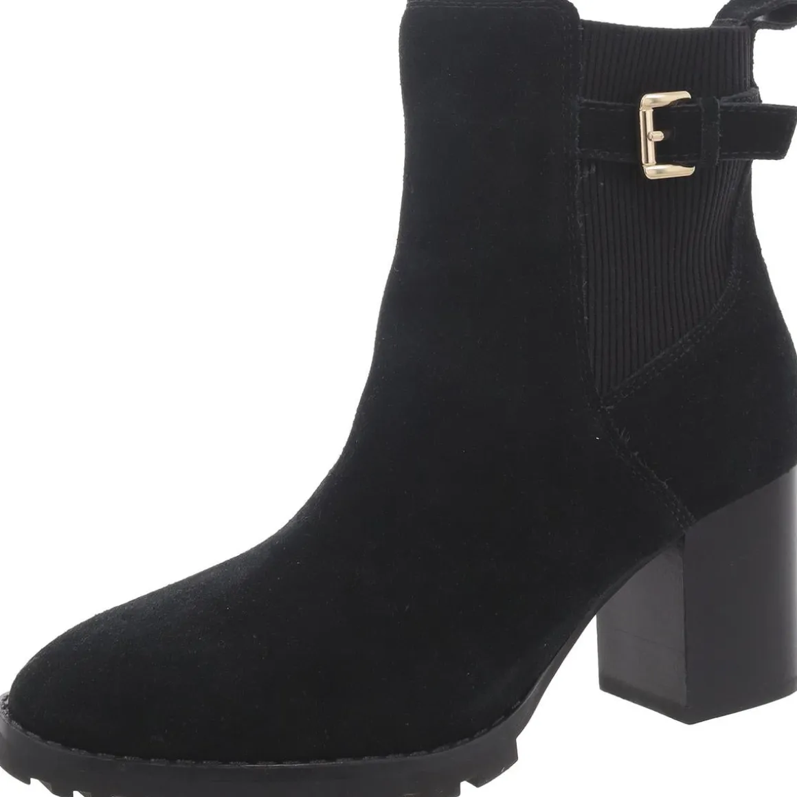 Turner Suede Block Heel Ankle Boots