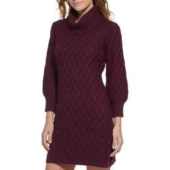 Turtleneck Midi Sweaterdress