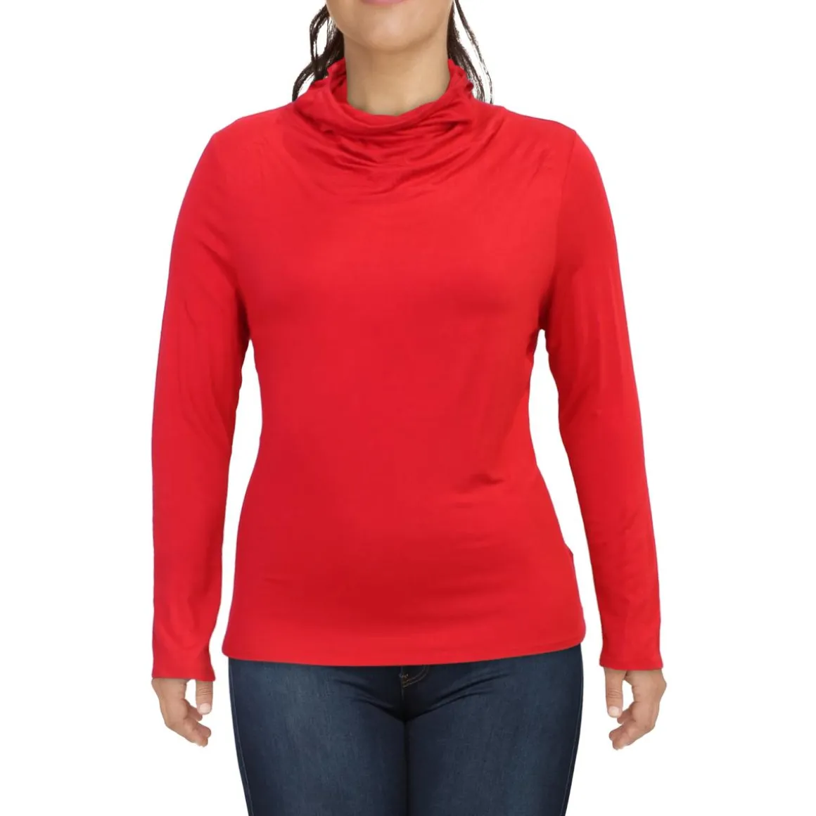 Turtleneck Tee Convertible Face Mask Turtleneck Top