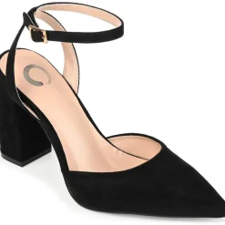 Tyyra Ankle Strap Pointed Toe Slingback Heels
