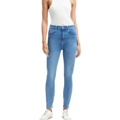 Ultra High Rise Medium Wash Skinny Jeans