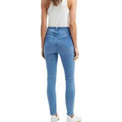 Ultra High Rise Medium Wash Skinny Jeans