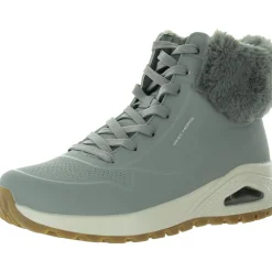 Uno Rugged Lace-Up Faux Fur Winter & Snow Boots