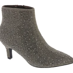 Ursula Rhinestone Pointed Toe Booties