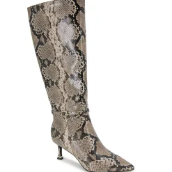 Utah Zipper Leather Knee-High Boots