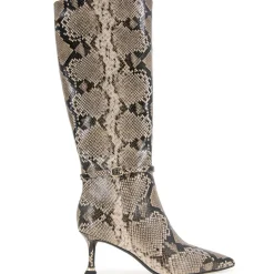 Utah Zipper Leather Knee-High Boots