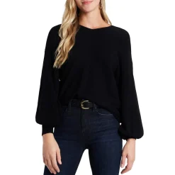 V Neck Balloon Sleeve Top