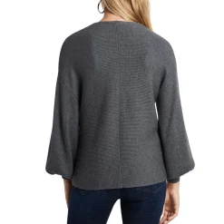 V Neck Balloon Sleeve Top