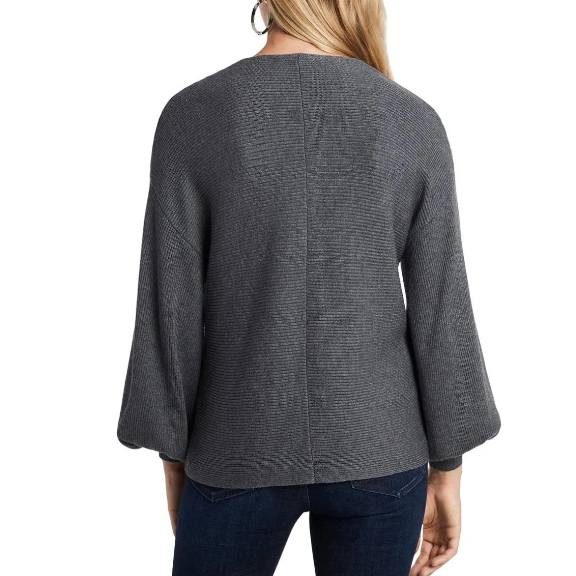 V Neck Balloon Sleeve Top