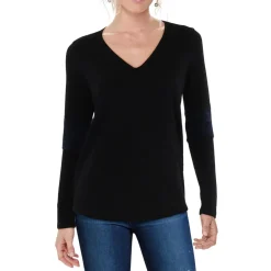 V Neck Long Sleeve Pullover Sweater