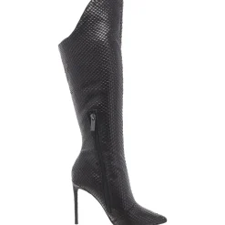 Va Boom Scaly Textured Mid-Calf Boots