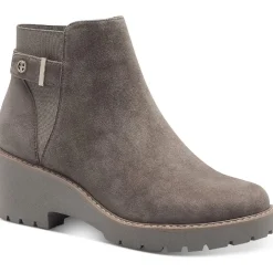 Vaass Suede Ankle Wedge Boots
