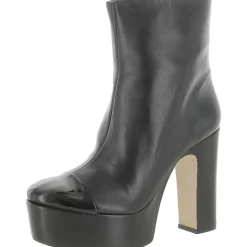 Valeria Leather Platforms Booties